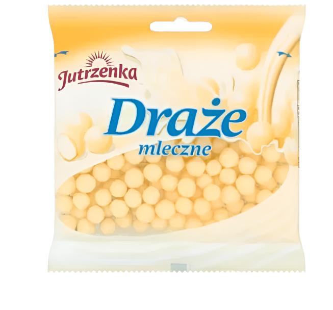 JUTRZENKA DRAZE MLECZNE, MILK DROPS