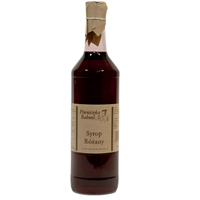 SYROP ROZA, ROSEHIP SYRUP,PIWNICZKA BABUNI