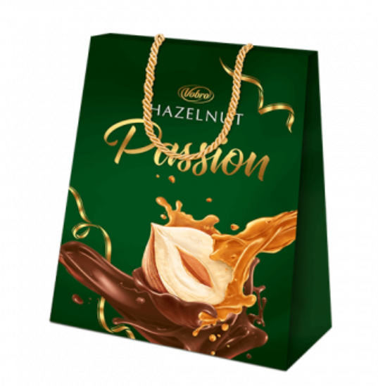 VOBRO HAZELNUT PASSION GIFT, CHOCOLATE GIFT BAG, 182G