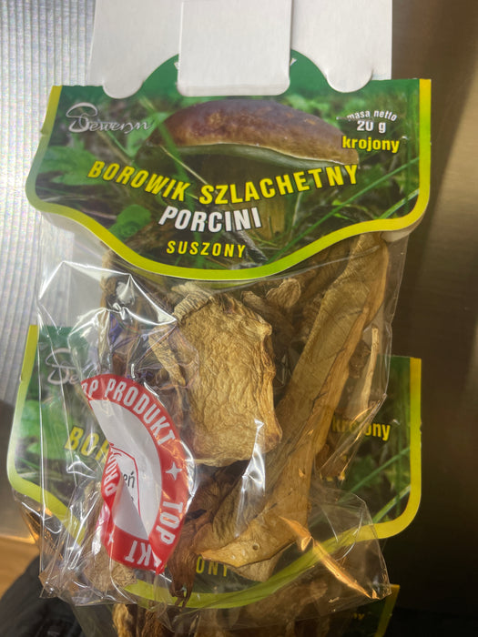 GRZYBY SUSZONE BOROWIK, DRIED MUSHROOMS PORCINI SLICED SEWERYN 20G