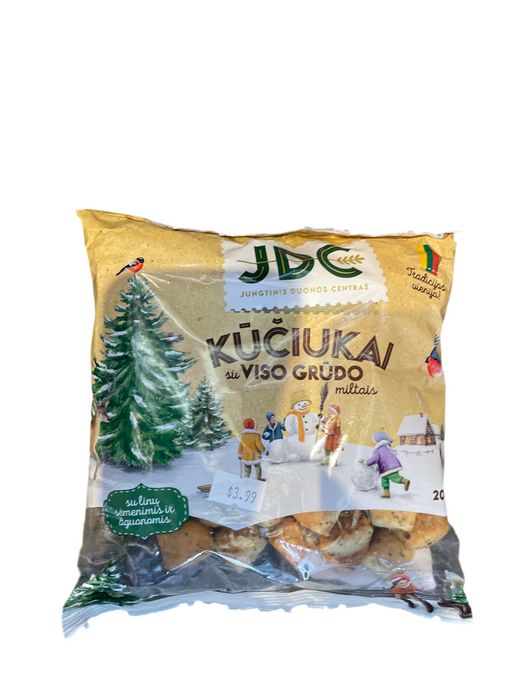 CHRISTMAS COOKIES WITH POPPY SEEDS, JDC,KUCIUKAI WITH WHOLE GRAIN 200G