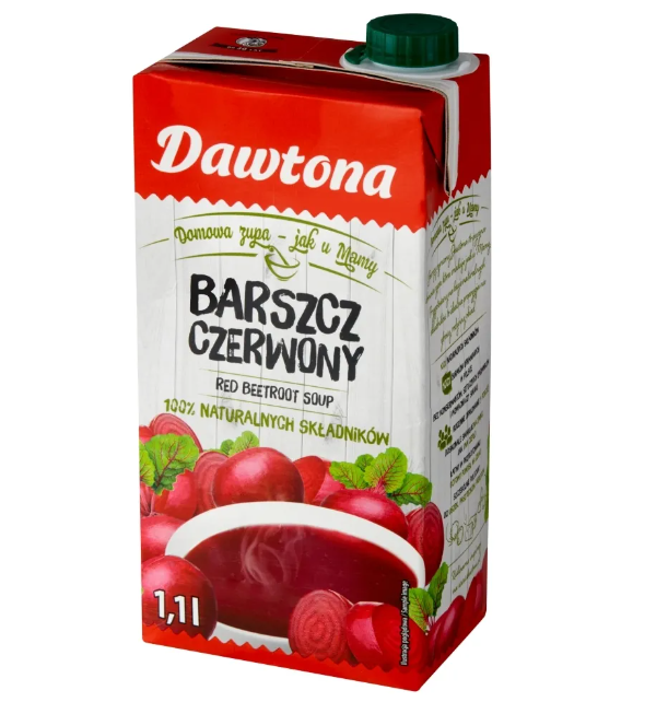 BARSZCZ CZERWONY DAWTONA, RED BORSCHT SOUP  1.1 L