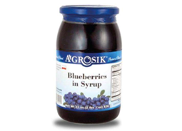 BLUEBERRIES IN SYRUP, AGROSIK