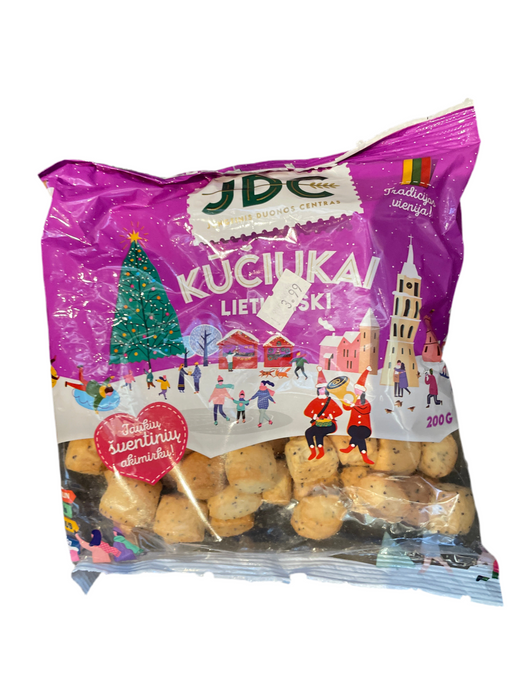 CHRISTMAS COOKIES WITH POPPY SEEDS, JDC,KUCIUKAI 200G