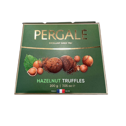 PERGALE BOXED CANDIES TRUFFLES HAZELNUT, LITHUANIA, 200G