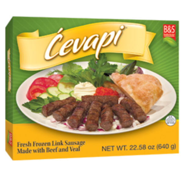 B&S Frozen Cevapi Box 1.6lb