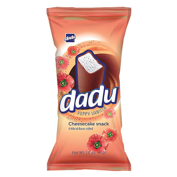 CHEESECAKE SNACK ''DADU" POPPY VANILLA 45G