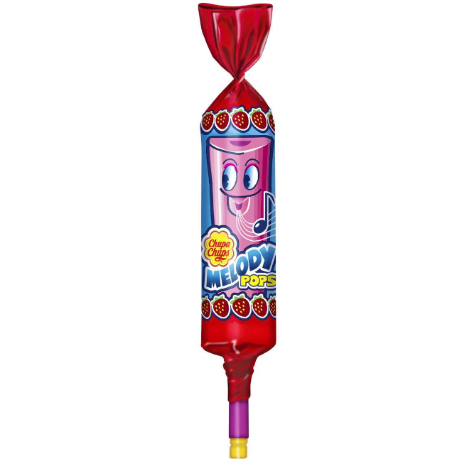 CHUPA CHUPS MELODY POPS STRAWBERRY, LOLLIPOPS