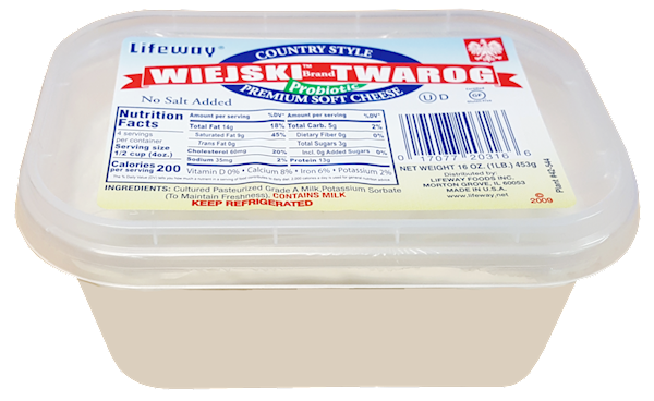 FARMER'S CHEESE, WIEJSKI TWAROG, LIFEWAY USA, 16OZ