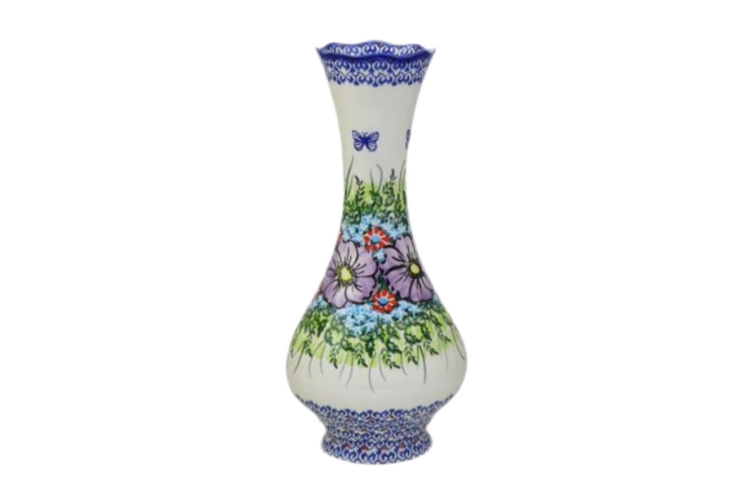 Bolesławiec pottery, VASE, WAZON, WZ113,Agnieszka Oleksiak