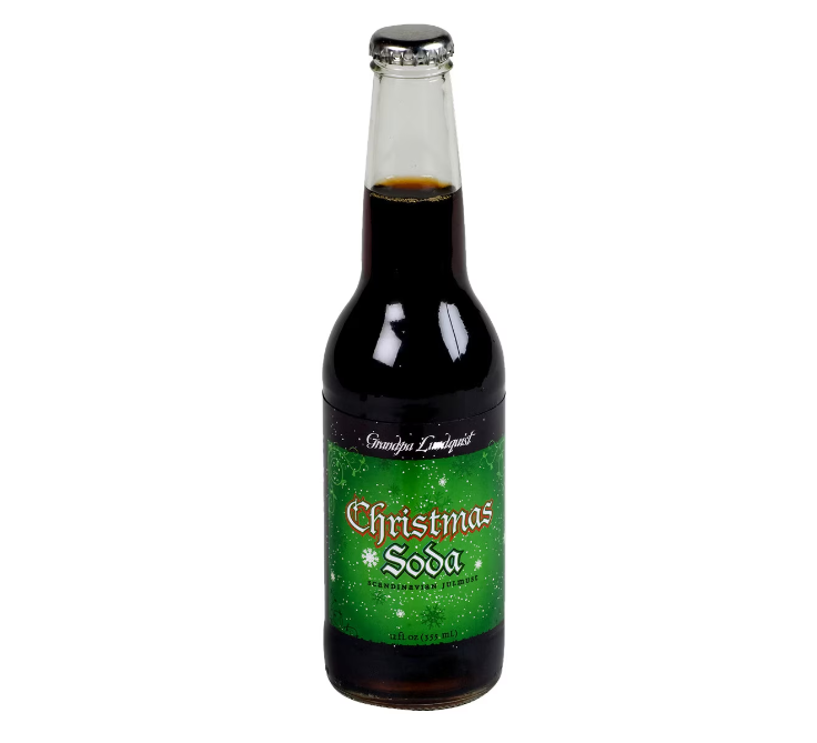 Grandpa Lundquist Christmas Soda 12 oz Bottle