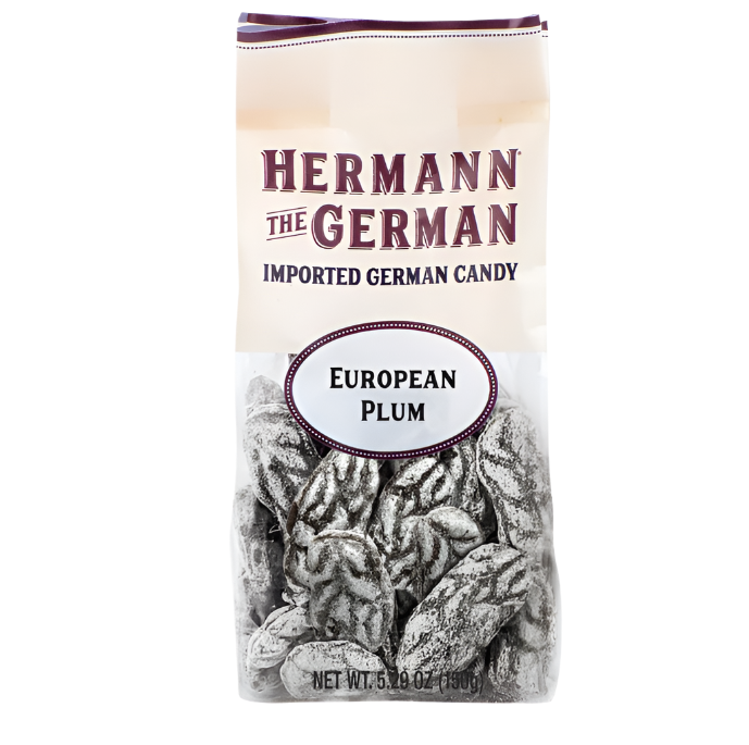 Hermann the German European Plum Hard Candy