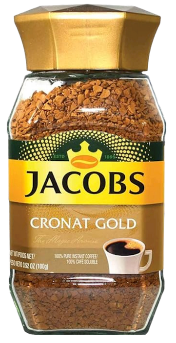 JACOBS COFFEE "CRONAT GOLD" INSTANT (GLASS), GERMANY, 200G