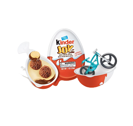 KINDER JOY,CHOCOLATE EGG WITH A SURPRISE TOY