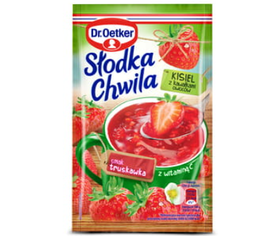 KISIEL TRUSKAWKOWY Z OWOCAMI, DR. OETKER