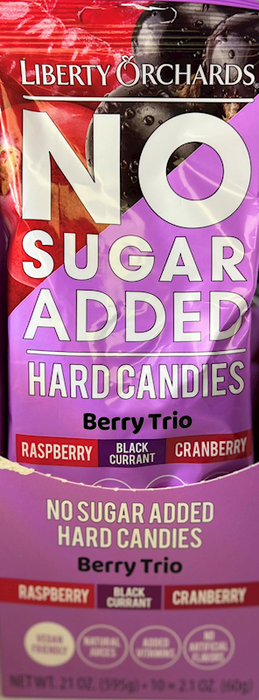 LIBERTY ORCHARDS Hard Candies No Sugar Added Berry Trio