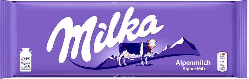 MILKA Alpine Milk Chocolate Bar Small