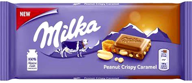 MILKA Milk Chocolate Bar with Peanut Crispy Caramel