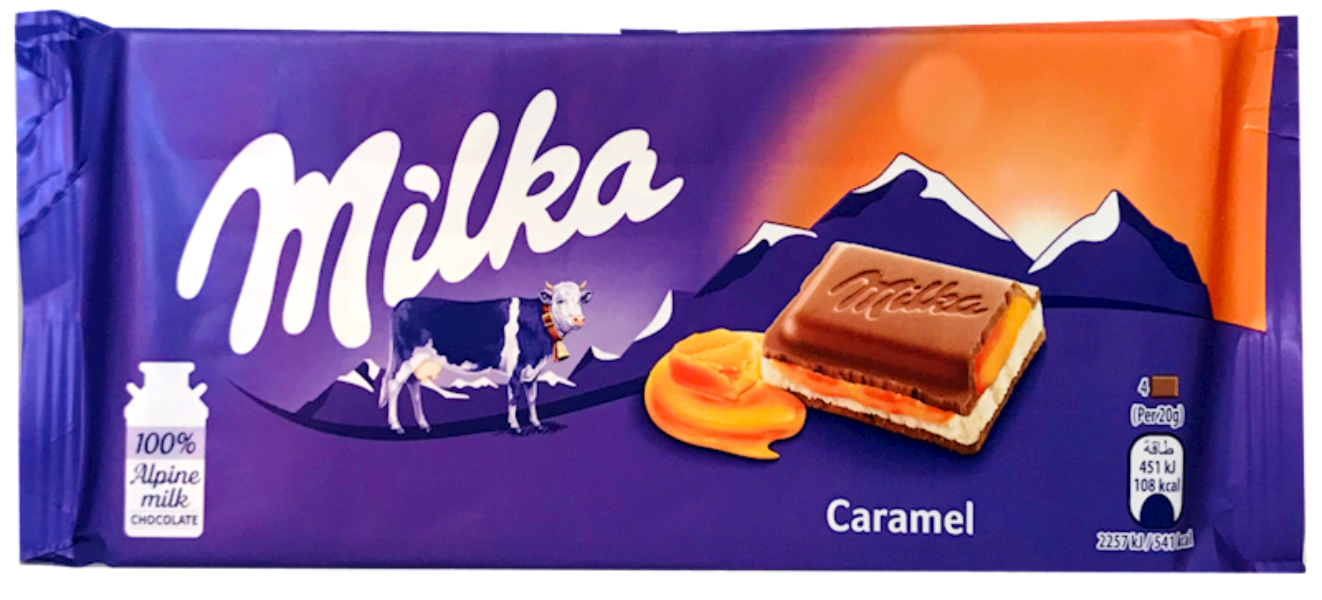 MILKA Milk Chocolate Bar with Caramel