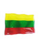 3D Plastic Bumper Sticker Lithuanian Flag