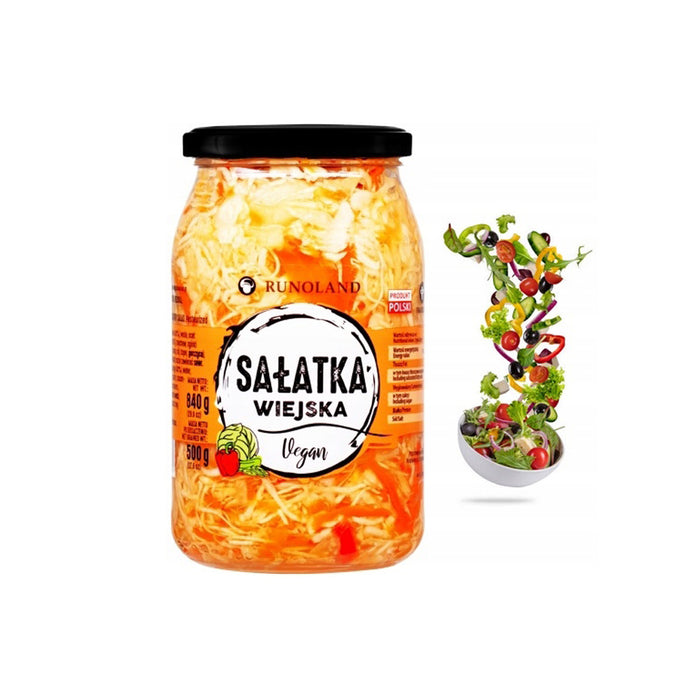 Salatka wiejska, Vegan Salad,  Runoland Country Salad