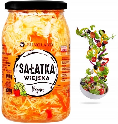 Salatka wiejska, Vegan Salad,  Runoland Country Salad