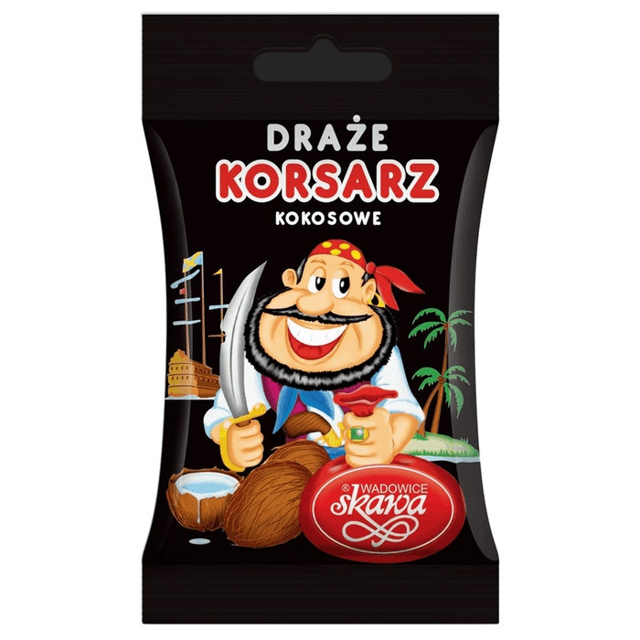 SKAWA Coconut Dragees 70g, draze korsarz