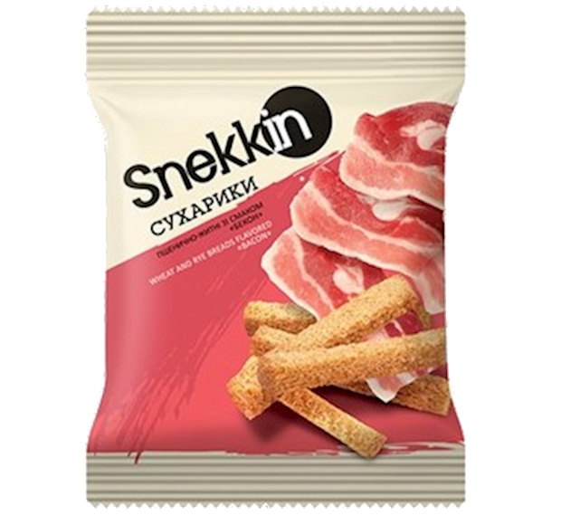 SNEKKIN Bread Rusks "Bacon" Flavored