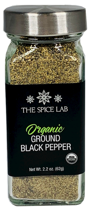 ORGANIC GROUND BLACK PEPPER, 2.2OZ