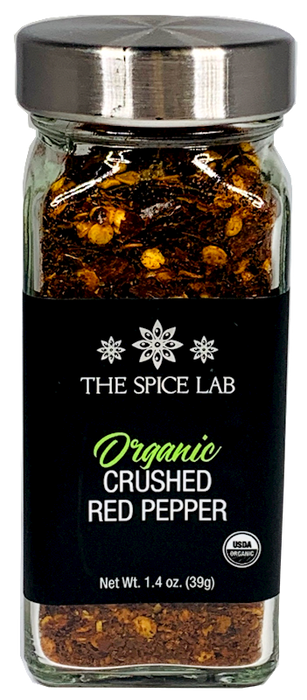 ORGANIC CRUSHED RED PEPPERS, 1.4OZ