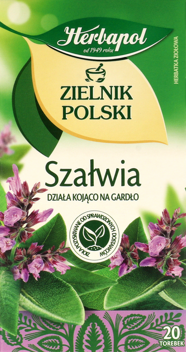 HERBAPOL  SZALWIA Sage Tea ZIELNIK POLSKI BOX 1.2gx20