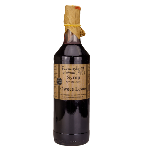 SYROP OWOCE LESNE,FOREST FRUIT SYRUP,PIWNICZKA BABUNI