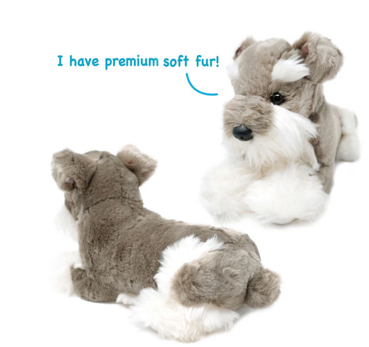 Siegfried The Schnauzer dog| 13 Inch Stuffed Animal Plush