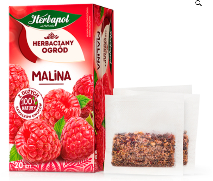 HERBAPOL RASPBERRY TEA, malina, BOX 20PCS