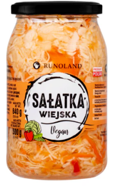 Salatka wiejska, Vegan Salad,  Runoland Country Salad