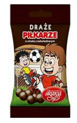 SKAWA CHOCOLATE Dragees 70g, draze CZEKOLADOWE PILKARZE