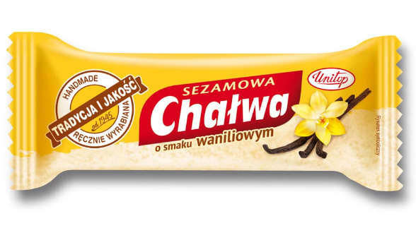 CHALWA WANILIOWA UNITOP 50G, VANILLA HALVA