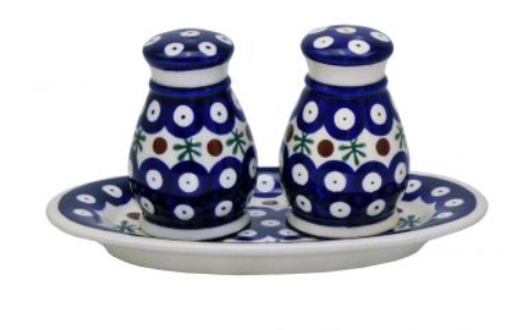 POLISH POTTERY,BOLESLAWIEC, ZESTAW DO PRZYPRAW