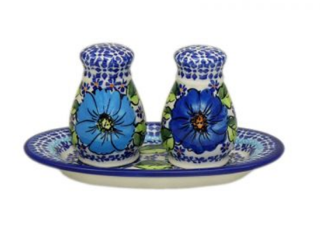 POLISH POTTERY,BOLESLAWIEC, ZESTAW DO PRZYPRAW