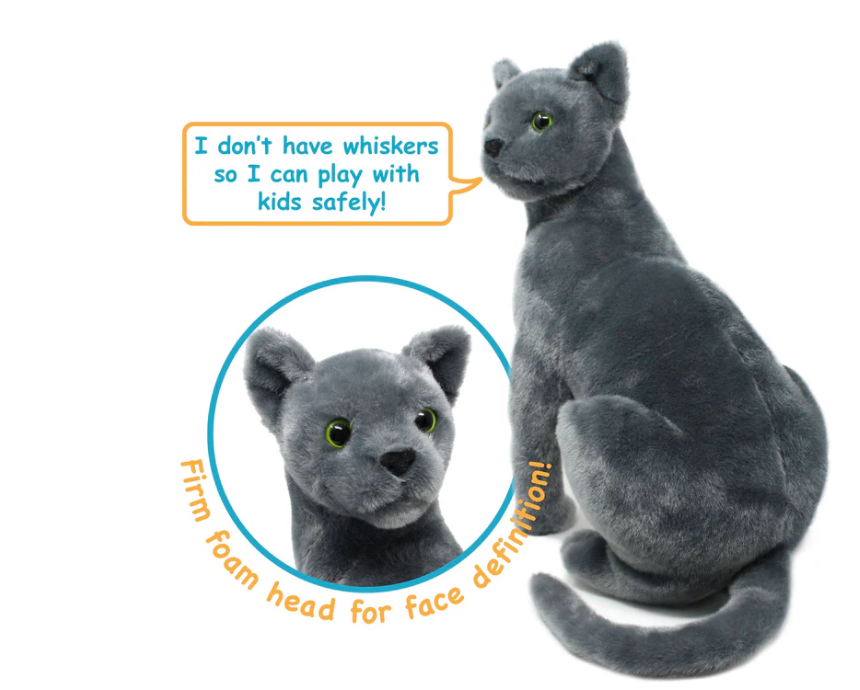 The Russian Blue Cat | 13 Inch Stuffed Animal Plush