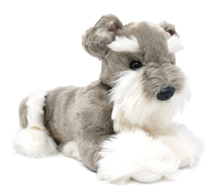 Siegfried The Schnauzer dog| 13 Inch Stuffed Animal Plush