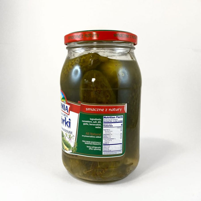 Ogorki KWASZONE MALOSOLNE 900G, WARMIA, CUCUMBERS IN BRINE