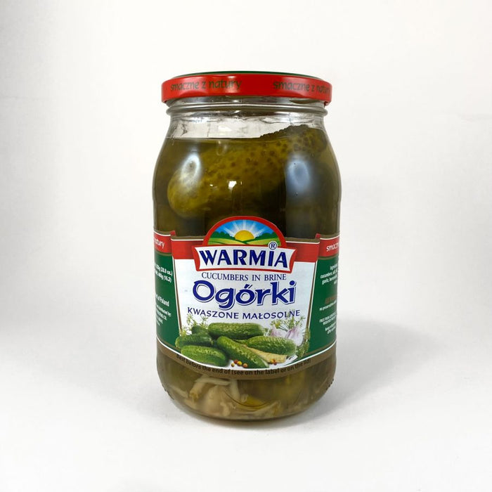 Ogorki KWASZONE MALOSOLNE 900G, WARMIA, CUCUMBERS IN BRINE