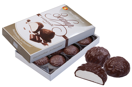 HB MARSHMALLOW ZEFIR VANILLA IN CHOCOLATE, UKRAINE, 250G