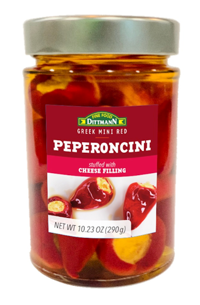 DITTMANN RED PEPERONCINI STUFFED WITH CREAM CHEESE 10.23OZ