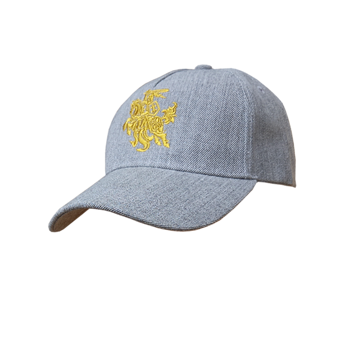 Melange color cap with embroidered logo "Stylized Vytis