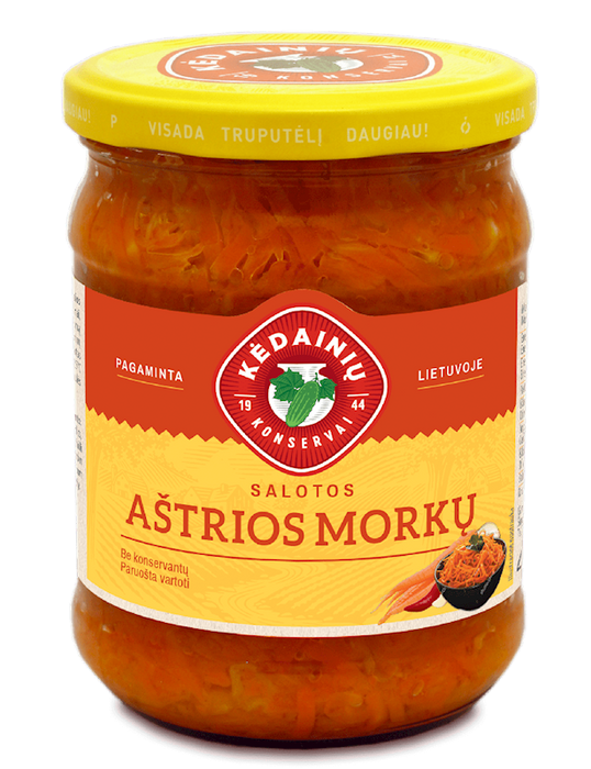 SPICY KOREAN STYLE CARROT SALAD (ASTRIOS MORKU SALOTOS) 480G